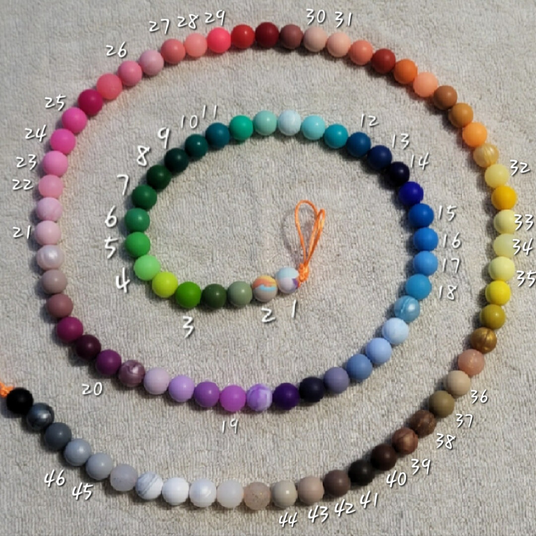 15mm round silicone pearl