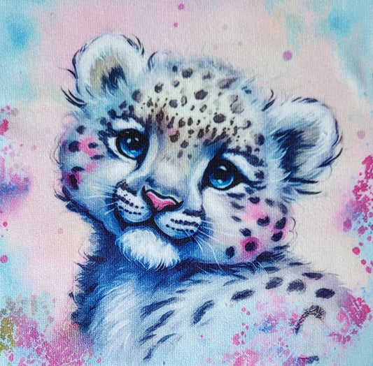 CLEARANCE Snow Leopard Washcloth