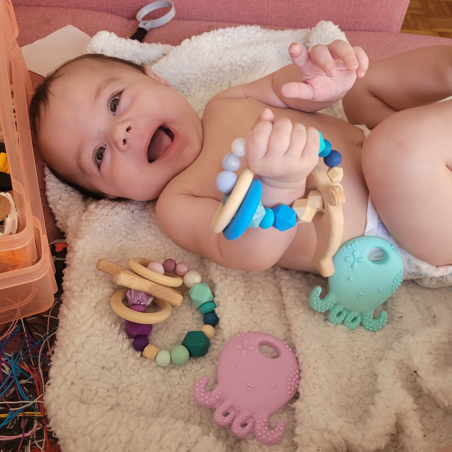 *Anneau de dentition avec jouet personnalisable