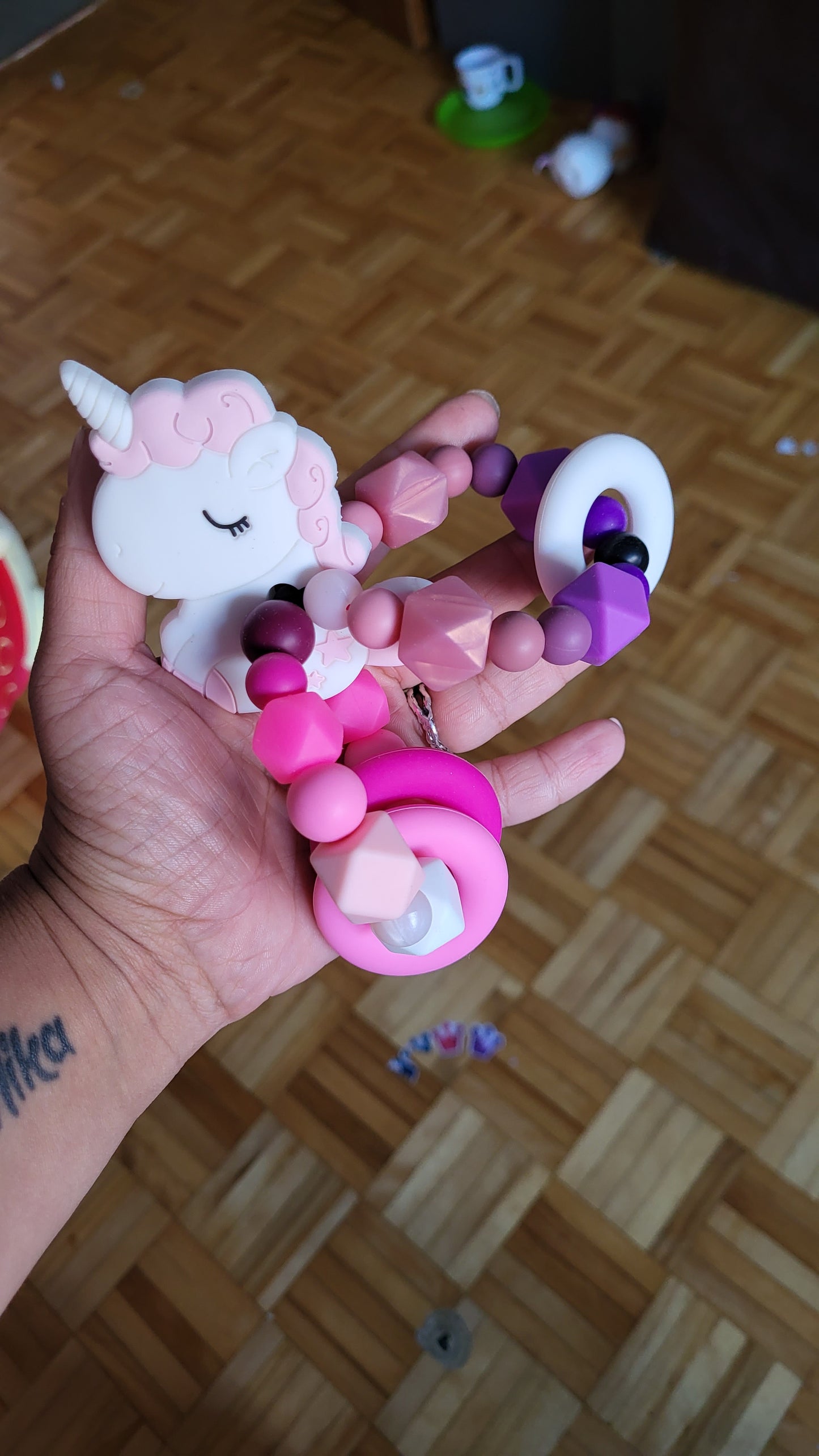 *Jouet de dentition personalisé avec anneaux doubles