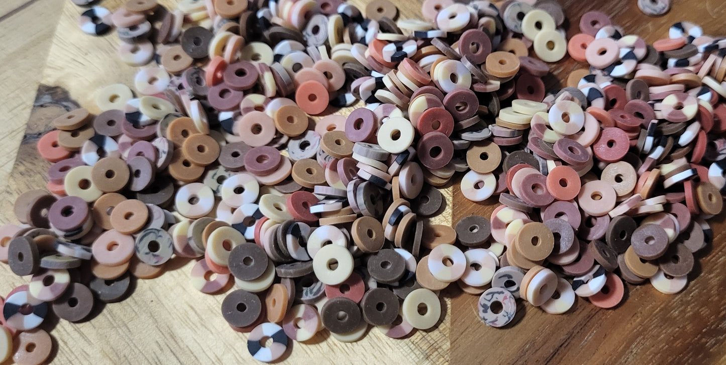 CLEARANCE Mixed Brown Spacer Beads