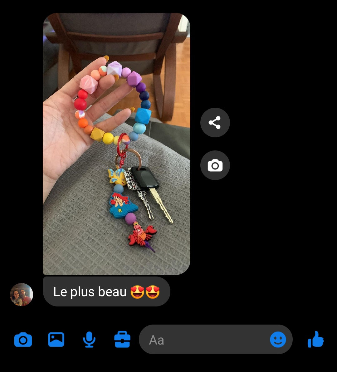 *Porte-clé poignet personnalisé