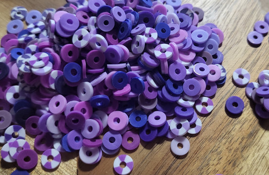 CLEARANCE Mixed Purple Spacer Beads