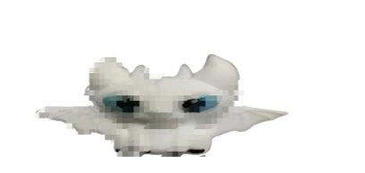 Perle 3D croc blanc