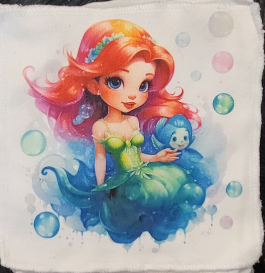 Mermaid washcloth