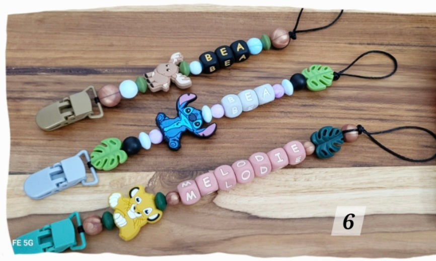 *Attache-suces personnalisé avec/sans prénom