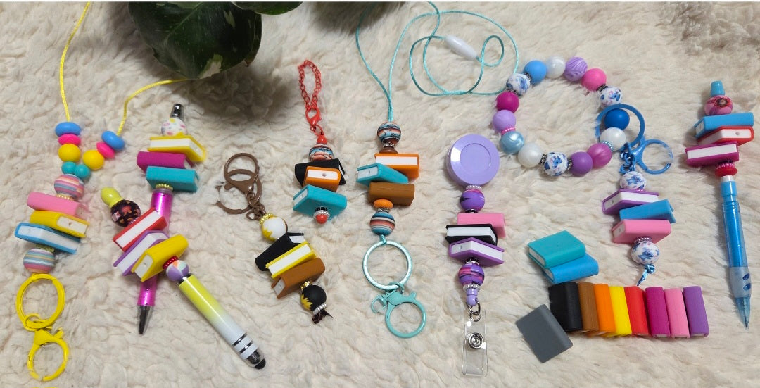 *Porte-clé poignet thême scolaire personnalisé