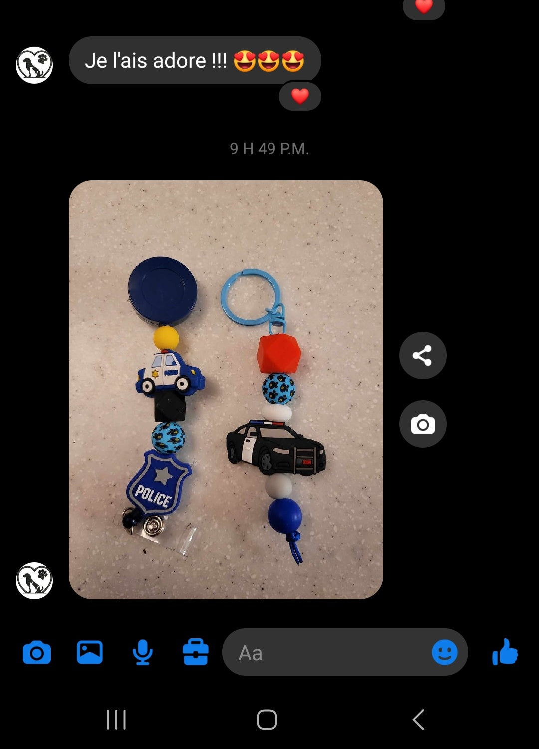 *Attache carte personnalisé