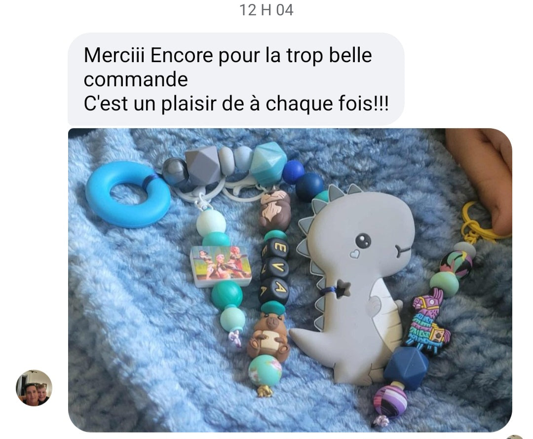 *Attache jouet personnalisé