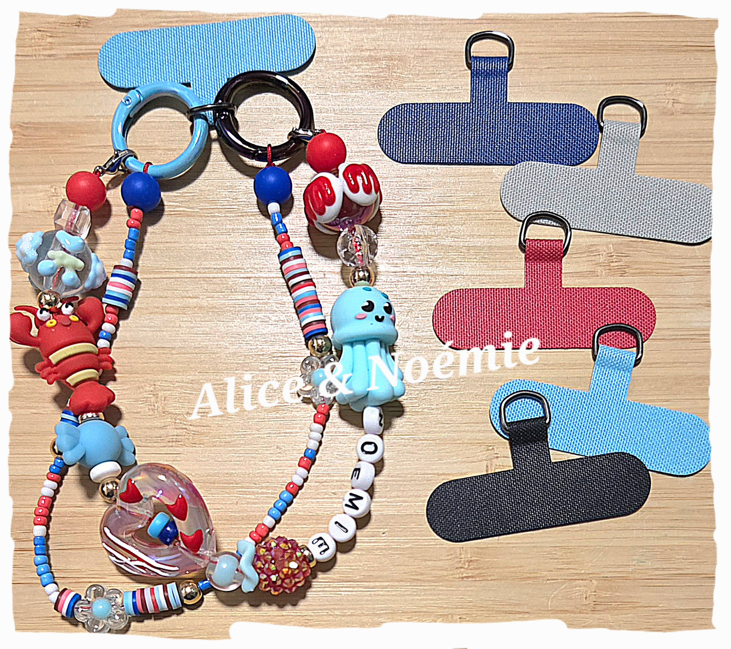 *Anneau poignet cellulaire personnalisable