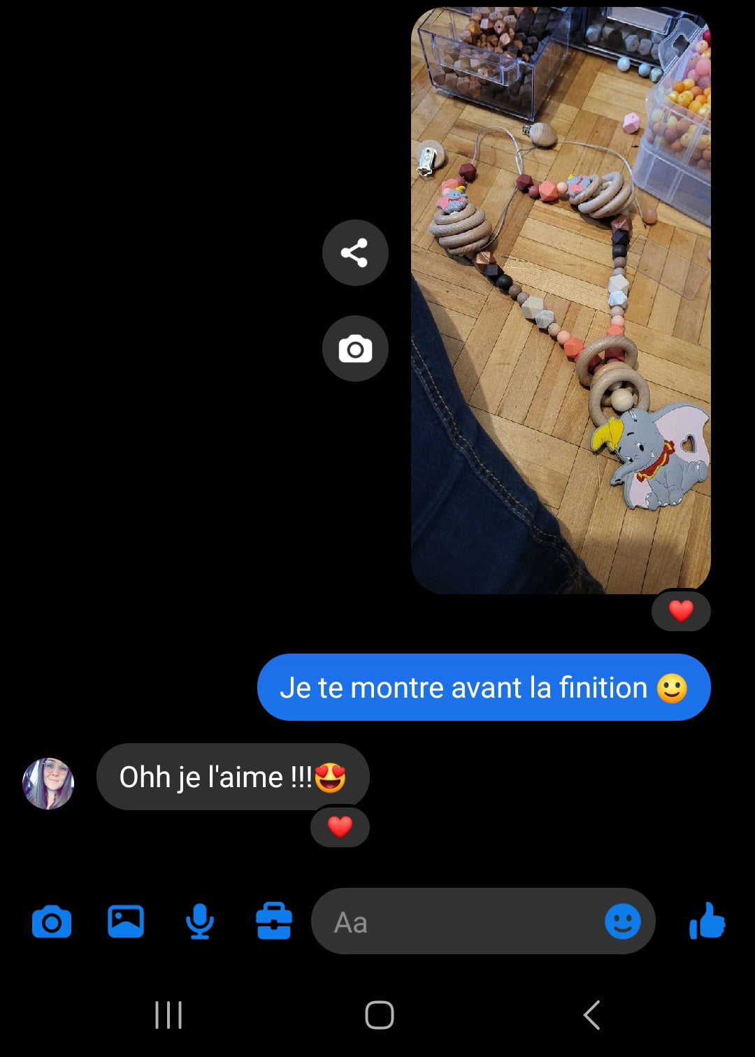 *Jouet d'éveil & dentition personalisé pour poussette