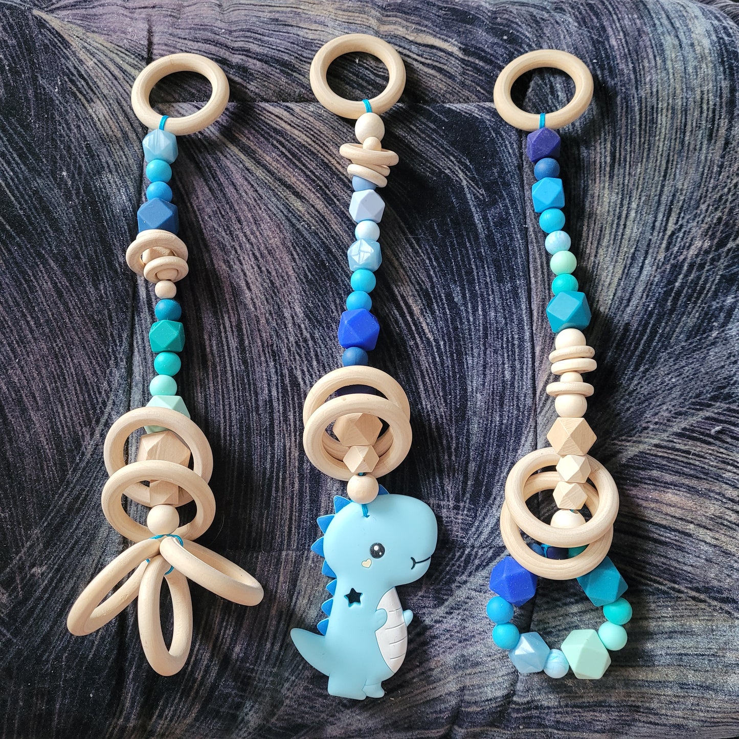 *Trio jouets pour arche d'éveil personnalisé