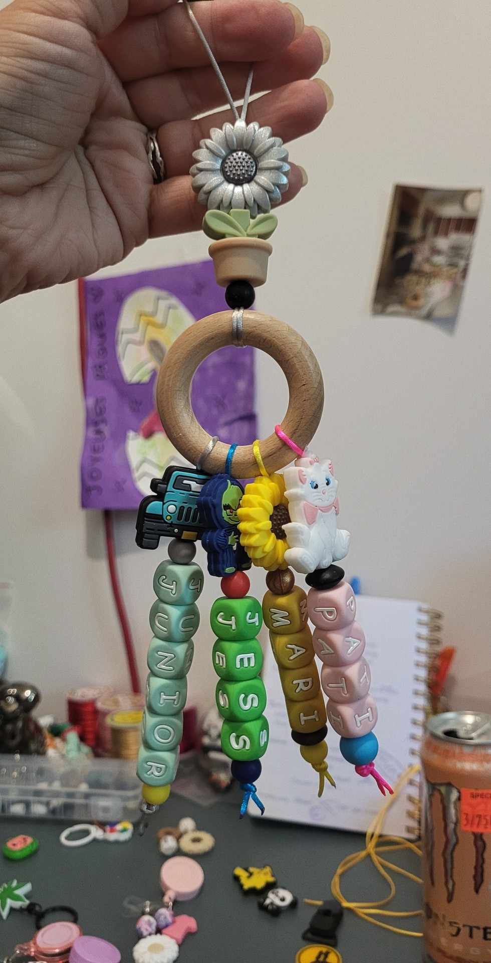 *Décoration miroir auto personnalisée