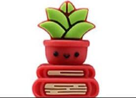 Perle 3D plante et livres