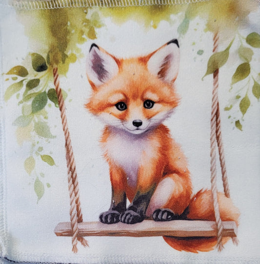 Fox swing washcloth