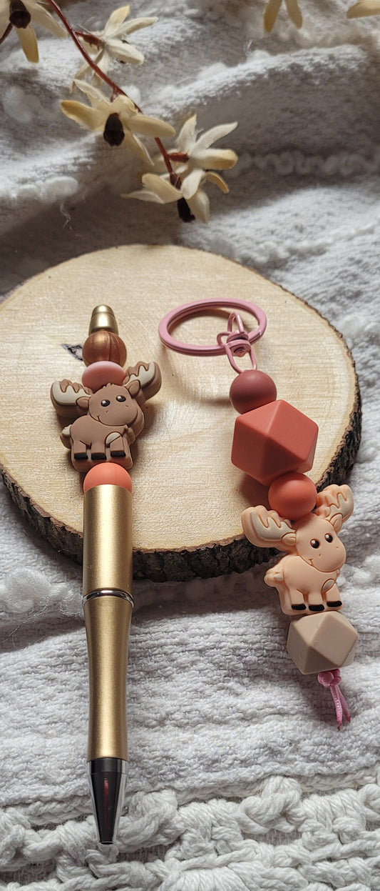 *Duo stylo/porte clé personnalisable